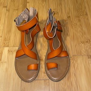 Universal Thread Orangey Brown Sandals